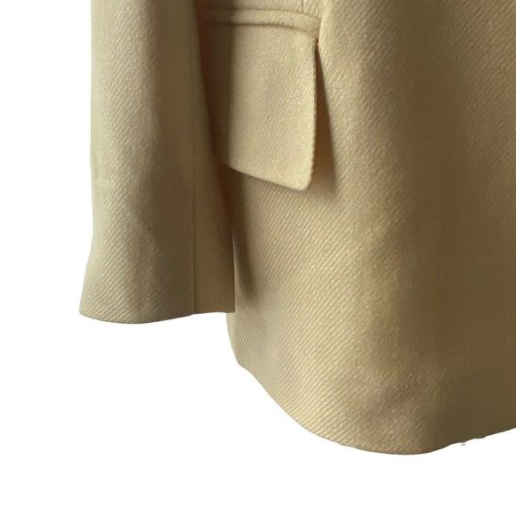 Vintage Escada Margaretha Ley 44 Cashmere Silk Blazer Jacket Beige Tan - Picture 6 of 9